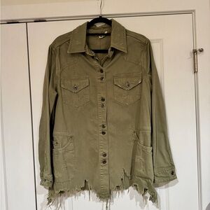 Free People Green Women's Size Medium Jacket